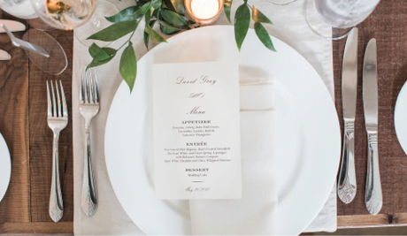 floral wedding invitation